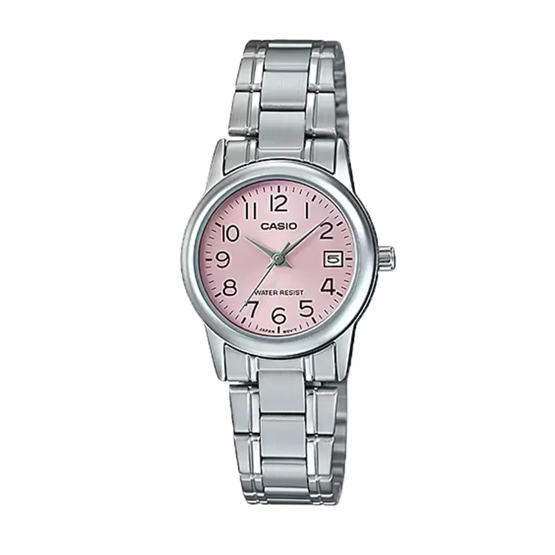 Casio Enticer Japan Quartz Pink Dial Ladies Watch- LTP-V002D-4B